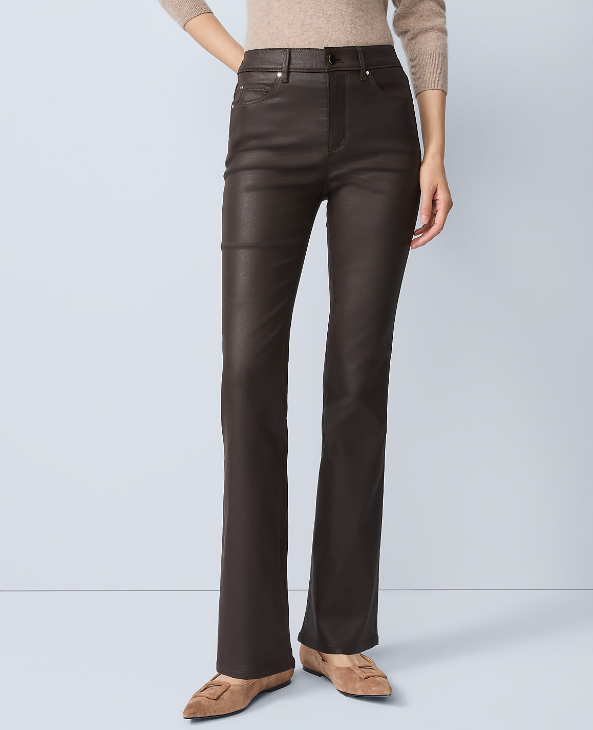 The Coated Boot Jean | Ann Taylor