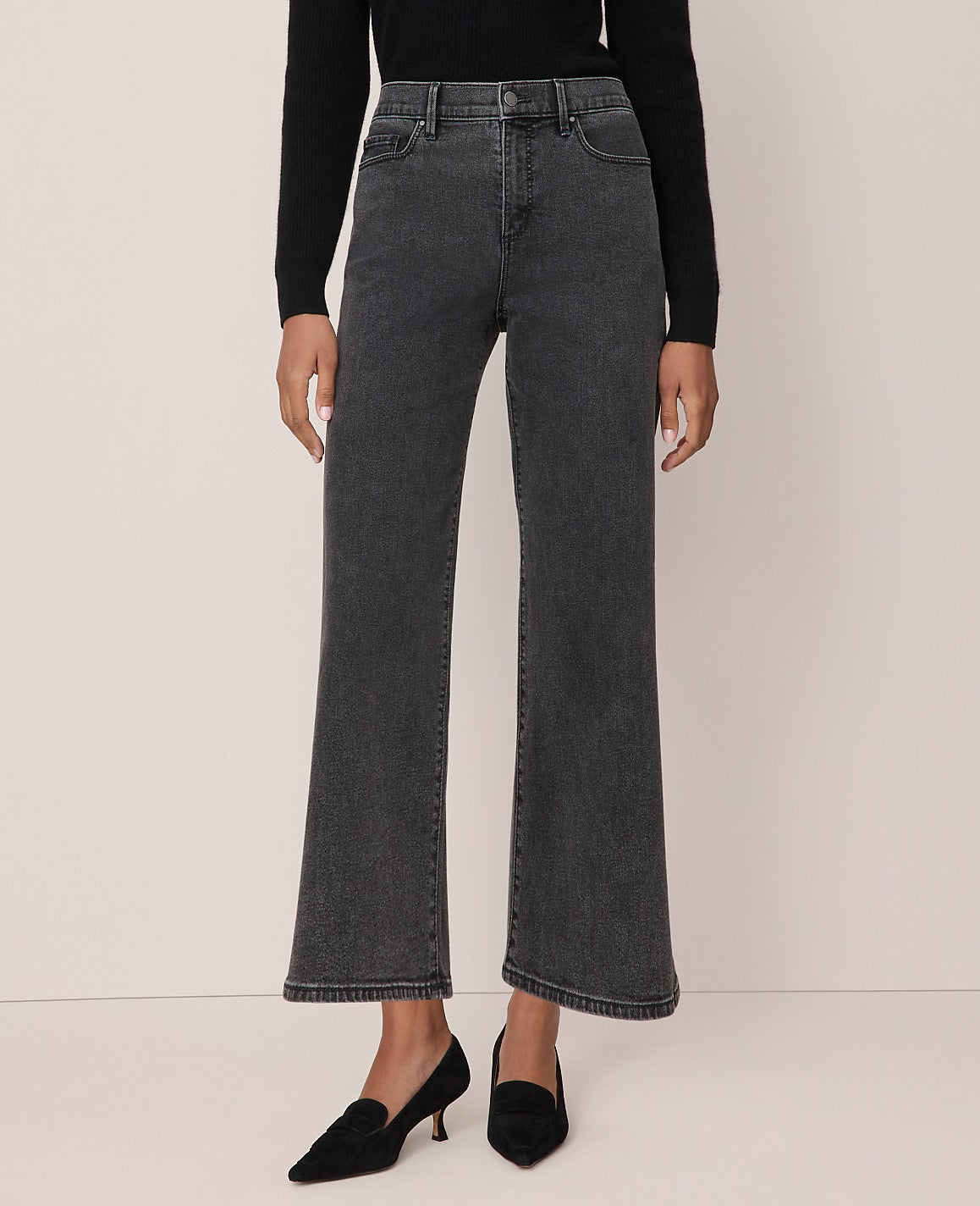 The Wide-Leg Crop Jean | Ann Taylor