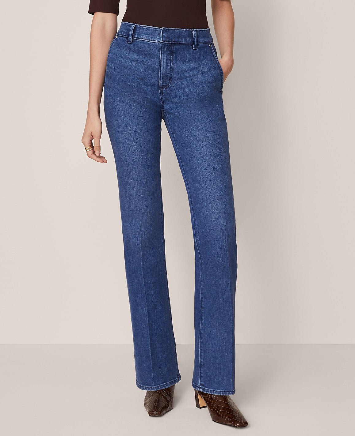 Mid Rise Boot Jean in Metropolitan Wash | Ann Taylor