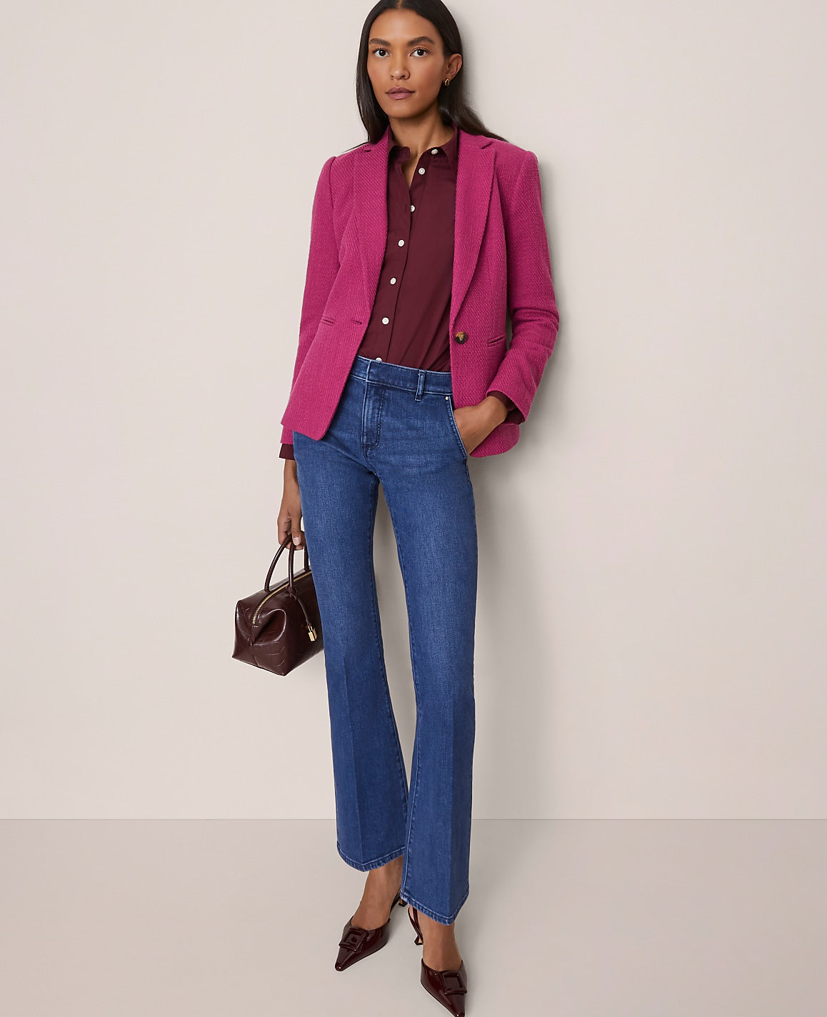 Mid Rise Boot Jean in Metropolitan Wash | Ann Taylor
