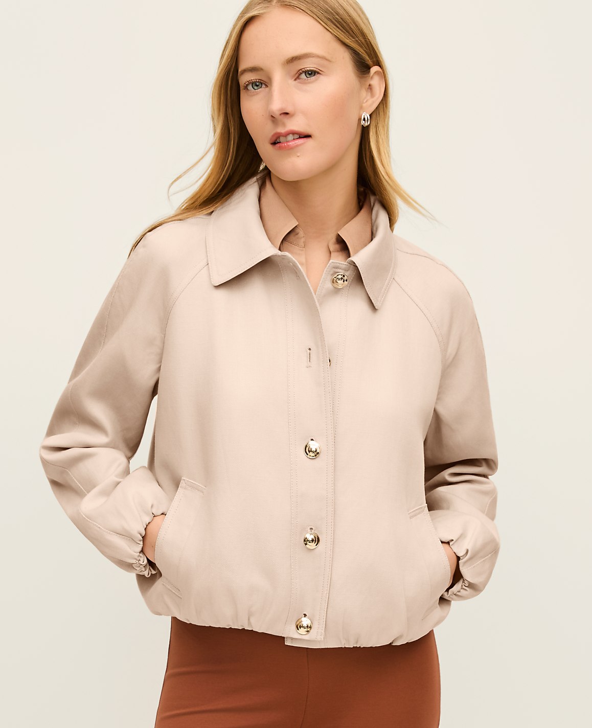 Bubble Collared Jacket | Ann Taylor