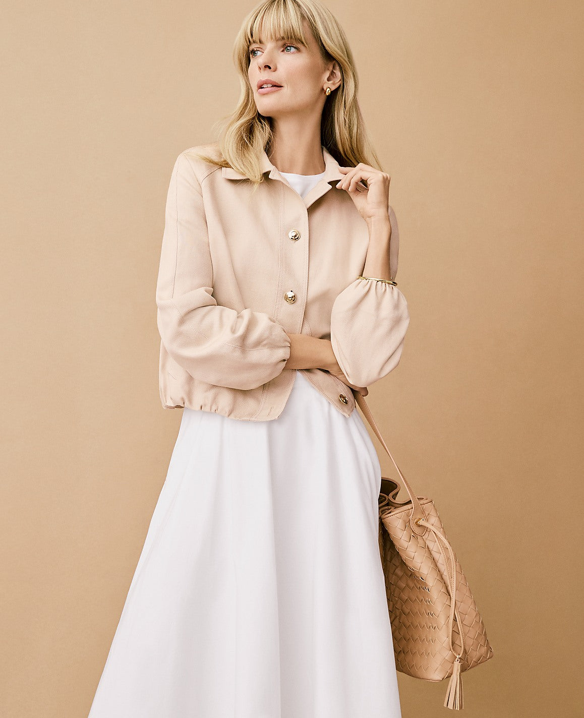 Bubble Collared Jacket | Ann Taylor