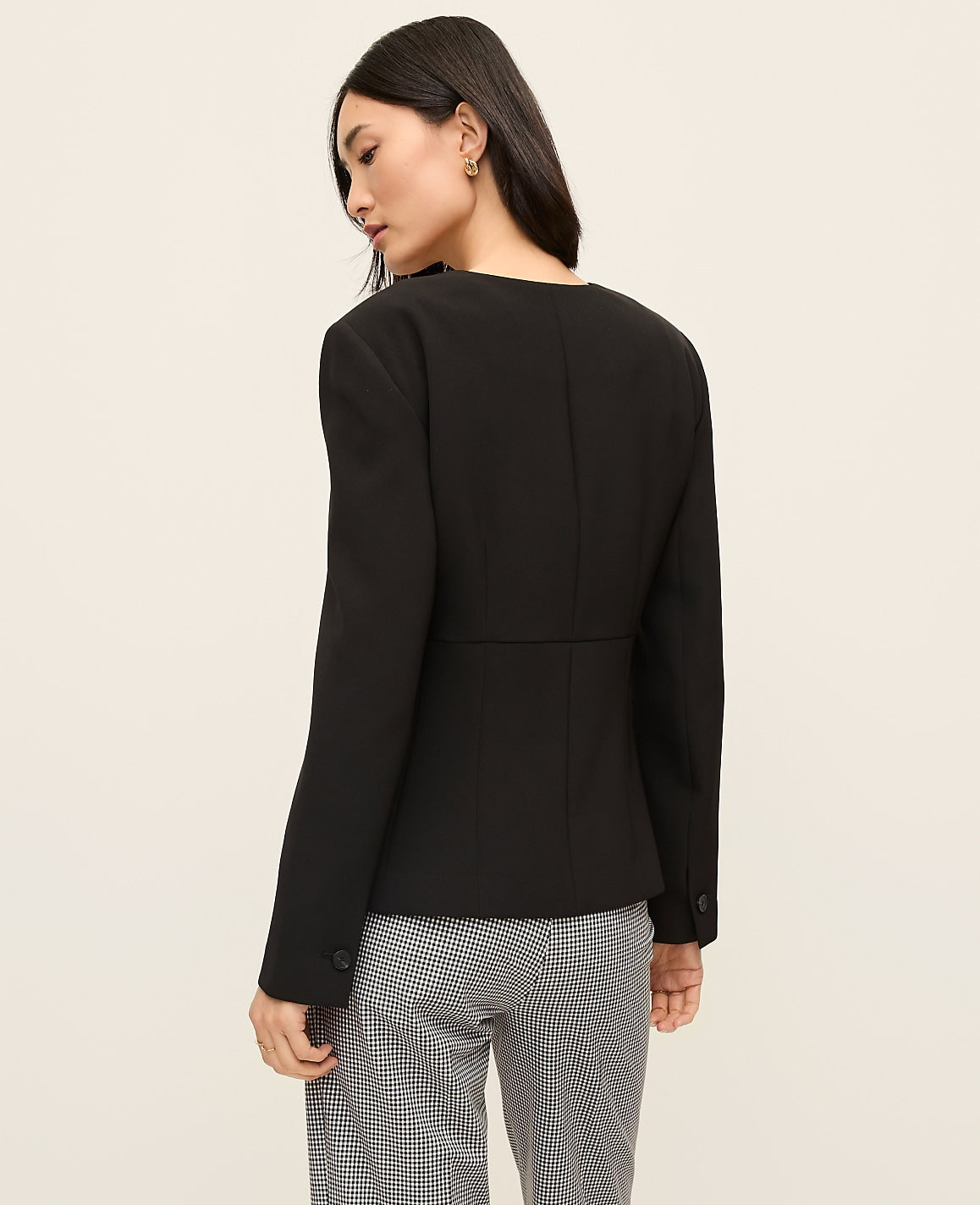 The Peplum Jacket in Fluid Crepe | Ann Taylor