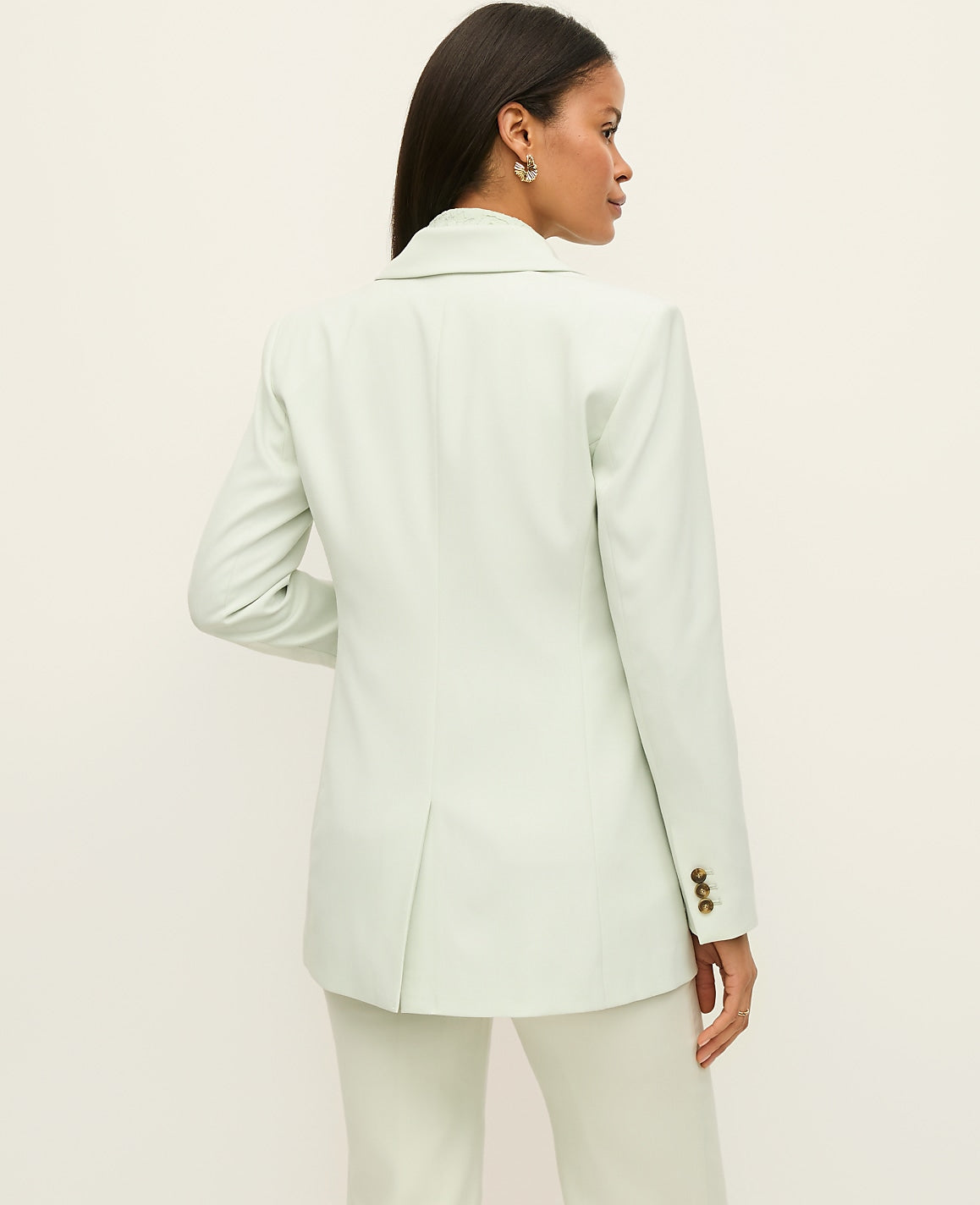 The Fitted Long Blazer | Ann Taylor