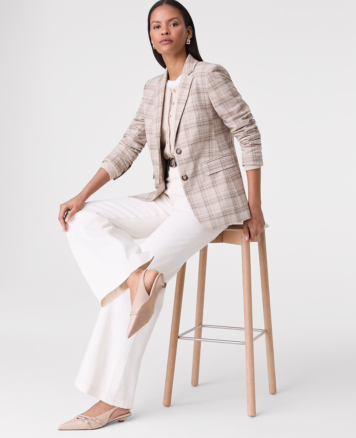 The Greenwich Blazer in Plaid | Ann Taylor