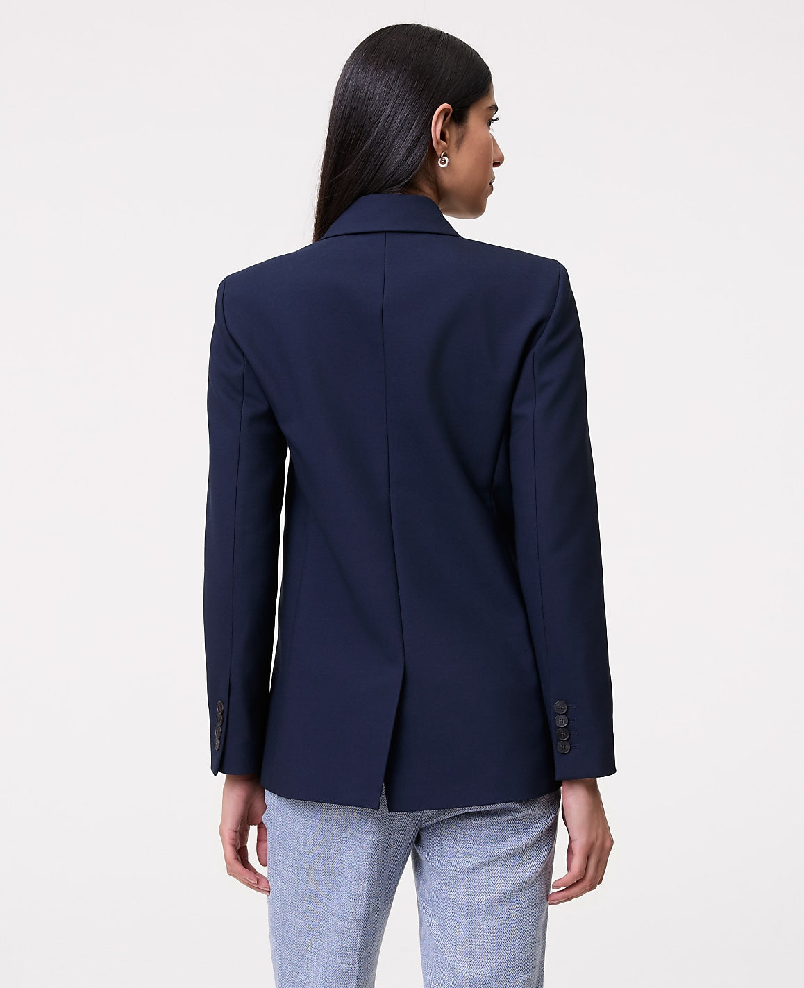 The Straight Fit Double Breasted Blazer | Ann Taylor