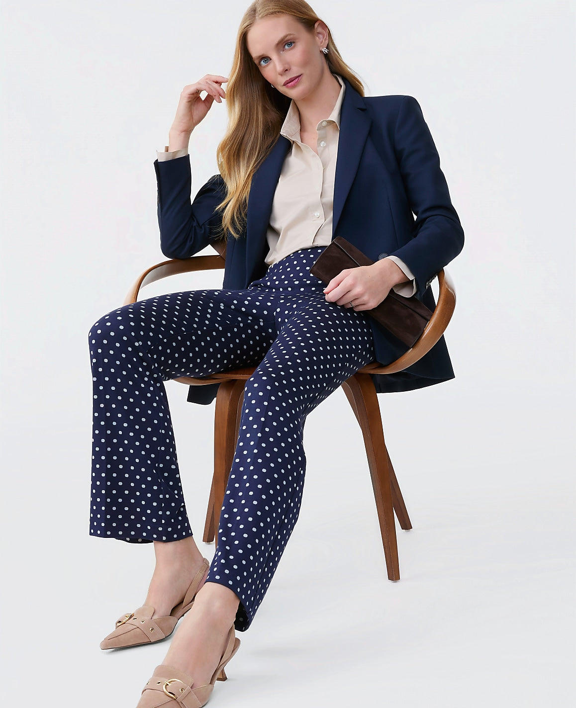 The Straight Fit Double Breasted Blazer | Ann Taylor