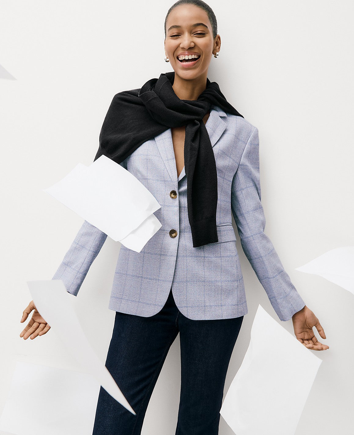 The Greenwich Blazer in Plaid | Ann Taylor