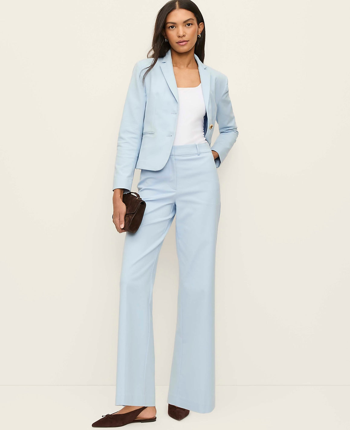 The Two-Button Blazer in Doubleweave | Ann Taylor
