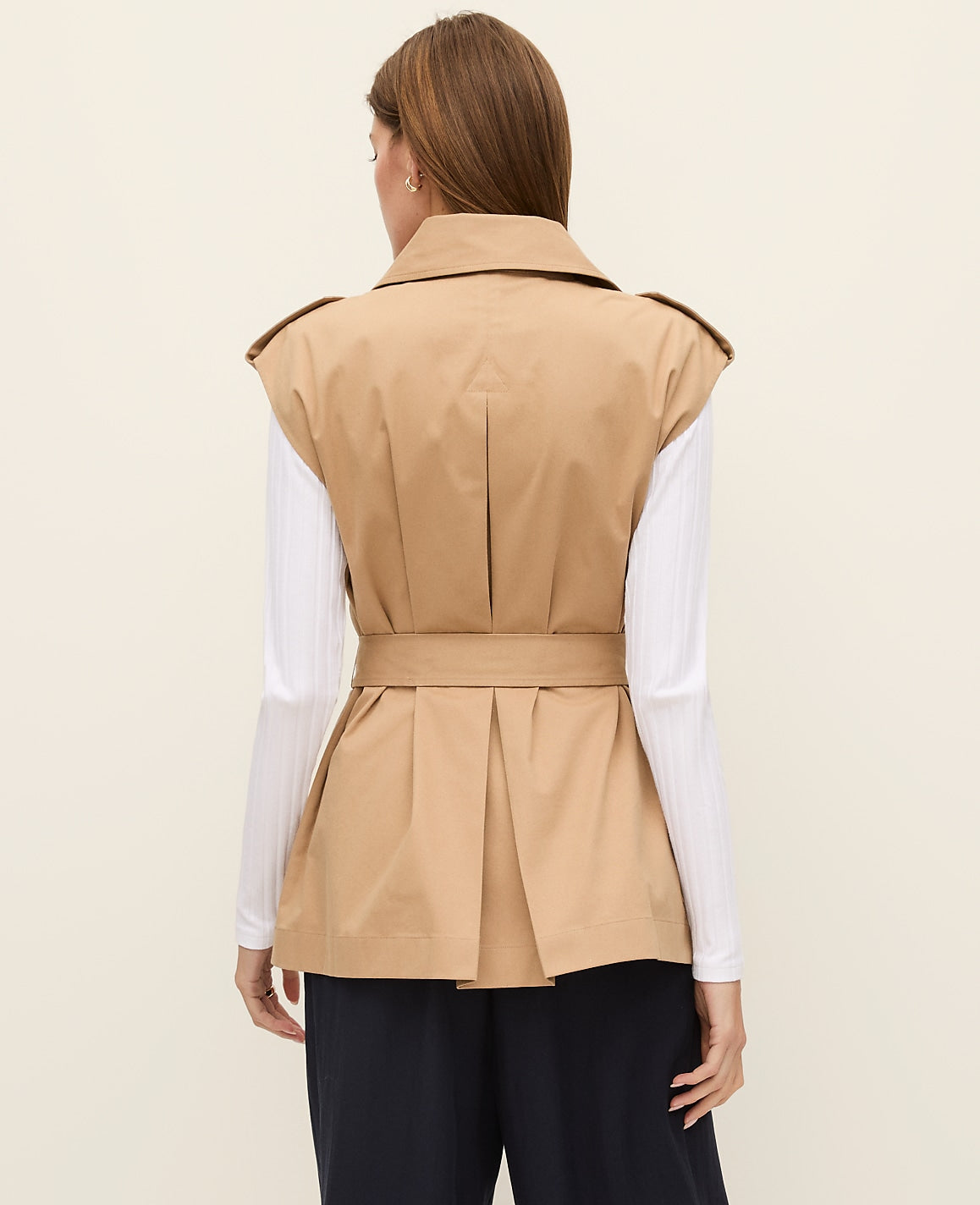 Belted Trench Vest | Ann Taylor