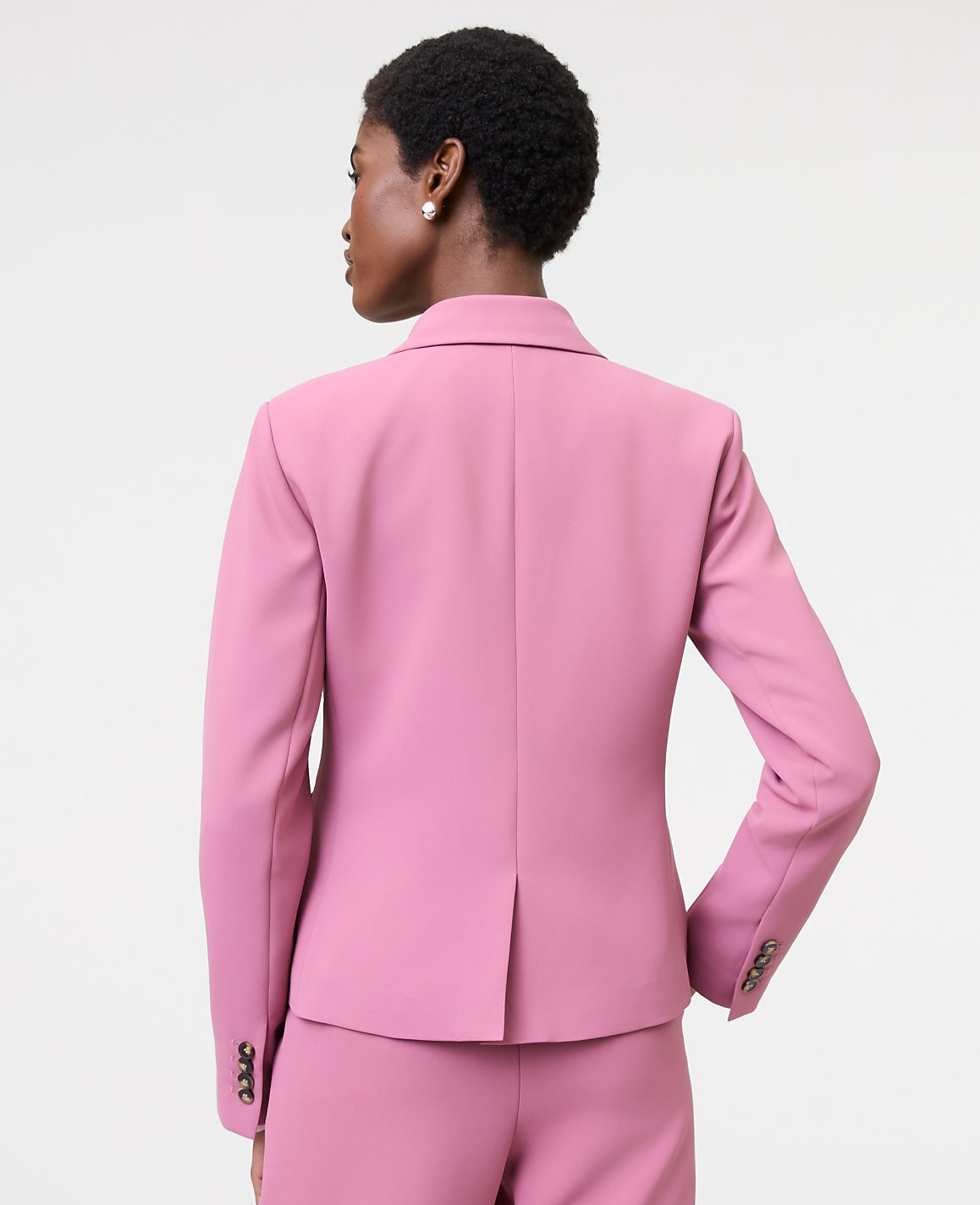 The Shorter Single Button Blazer in Fluid Crepe | Ann Taylor