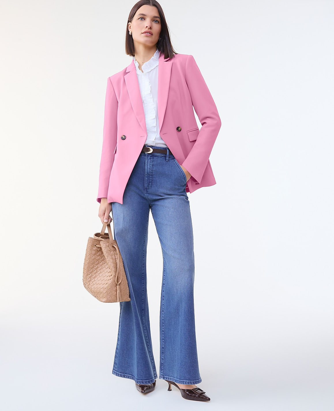 The Cutaway Blazer in Fluid Crepe | Ann Taylor