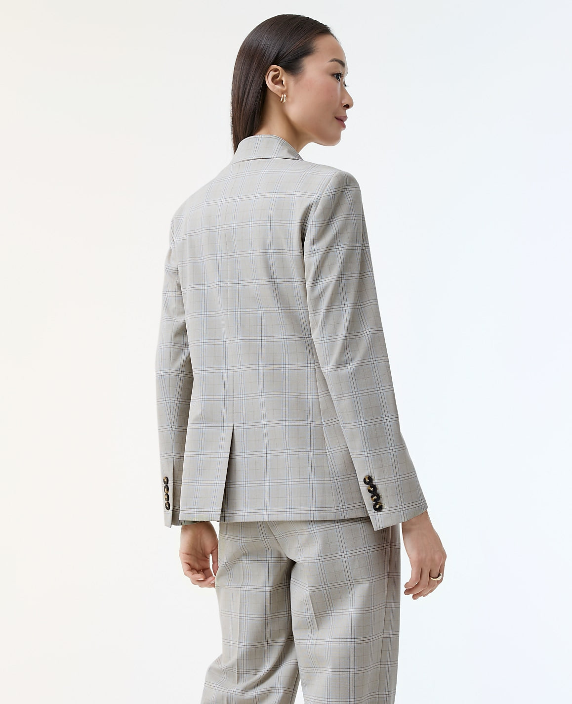 The Fitted Blazer in Plaid | Ann Taylor