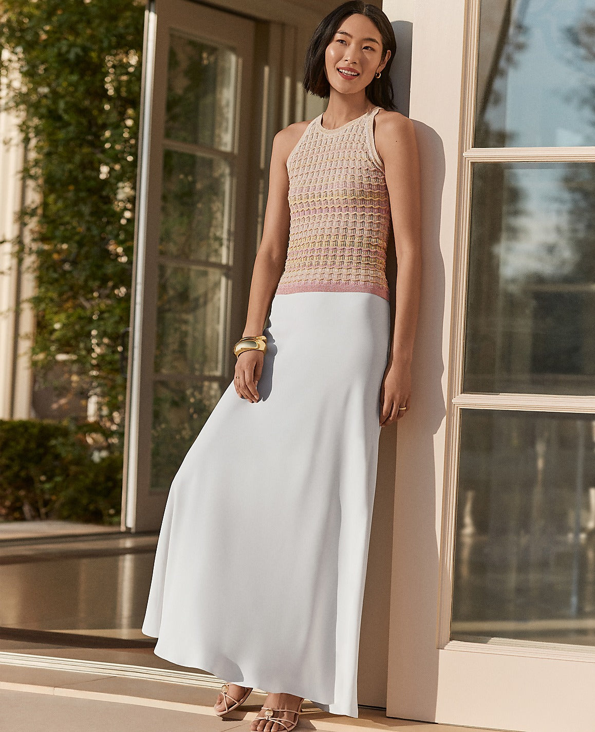 Bias Flare Maxi Skirt | Ann Taylor