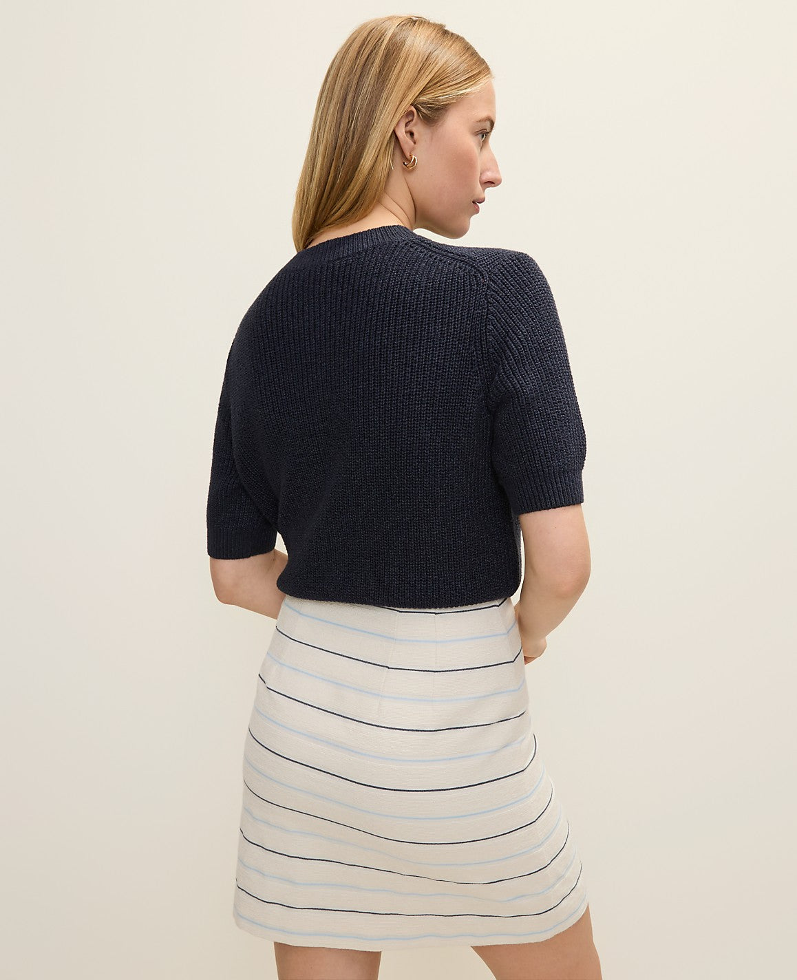 Striped A-Line Skirt in Tweed | Ann Taylor
