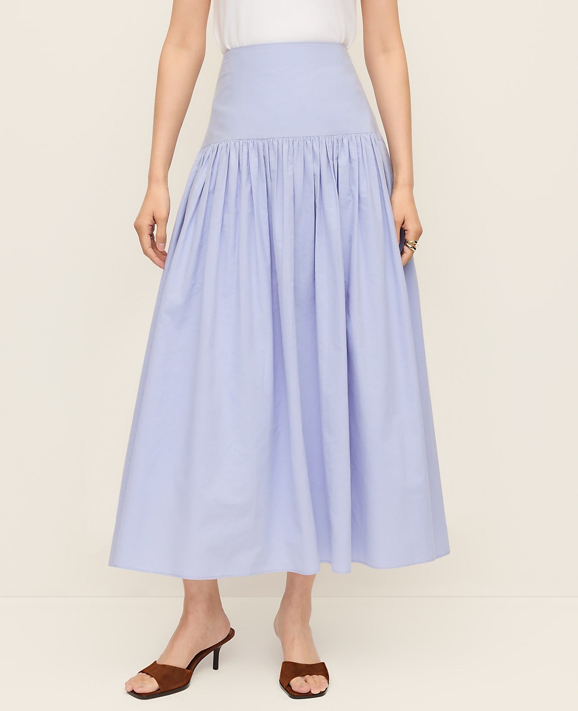 Gathered Maxi Skirt | Ann Taylor