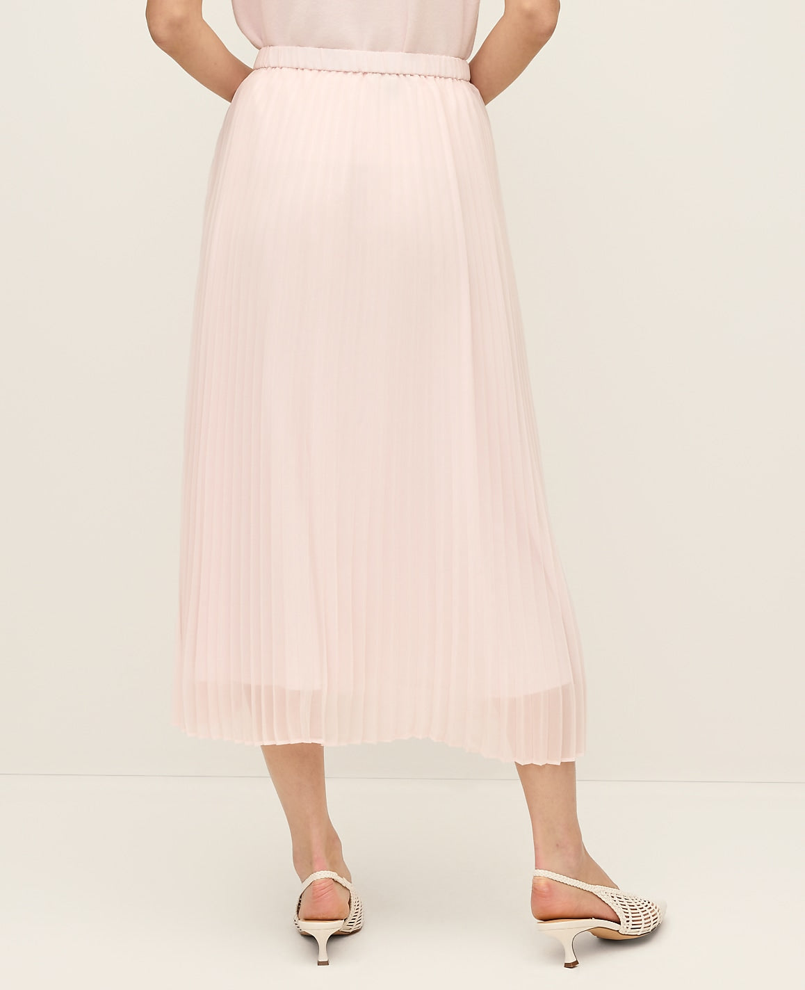 Chiffon Pleated Midi Skirt | Ann Taylor