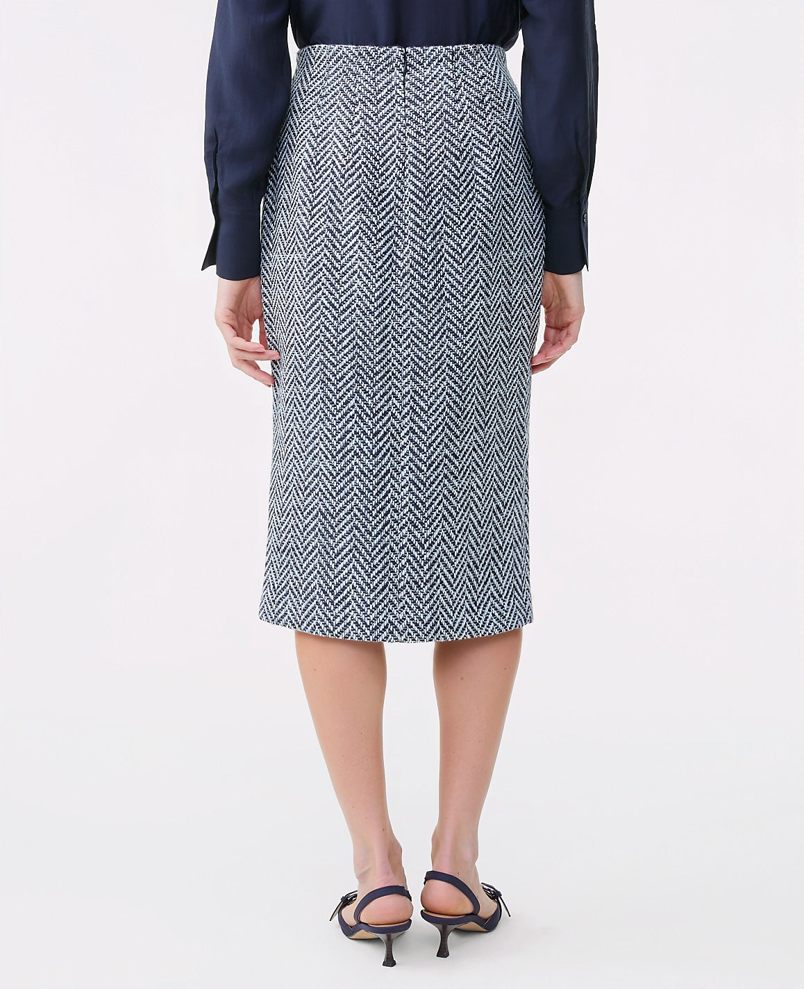 Tweed Button Front Pencil Skirt | Ann Taylor