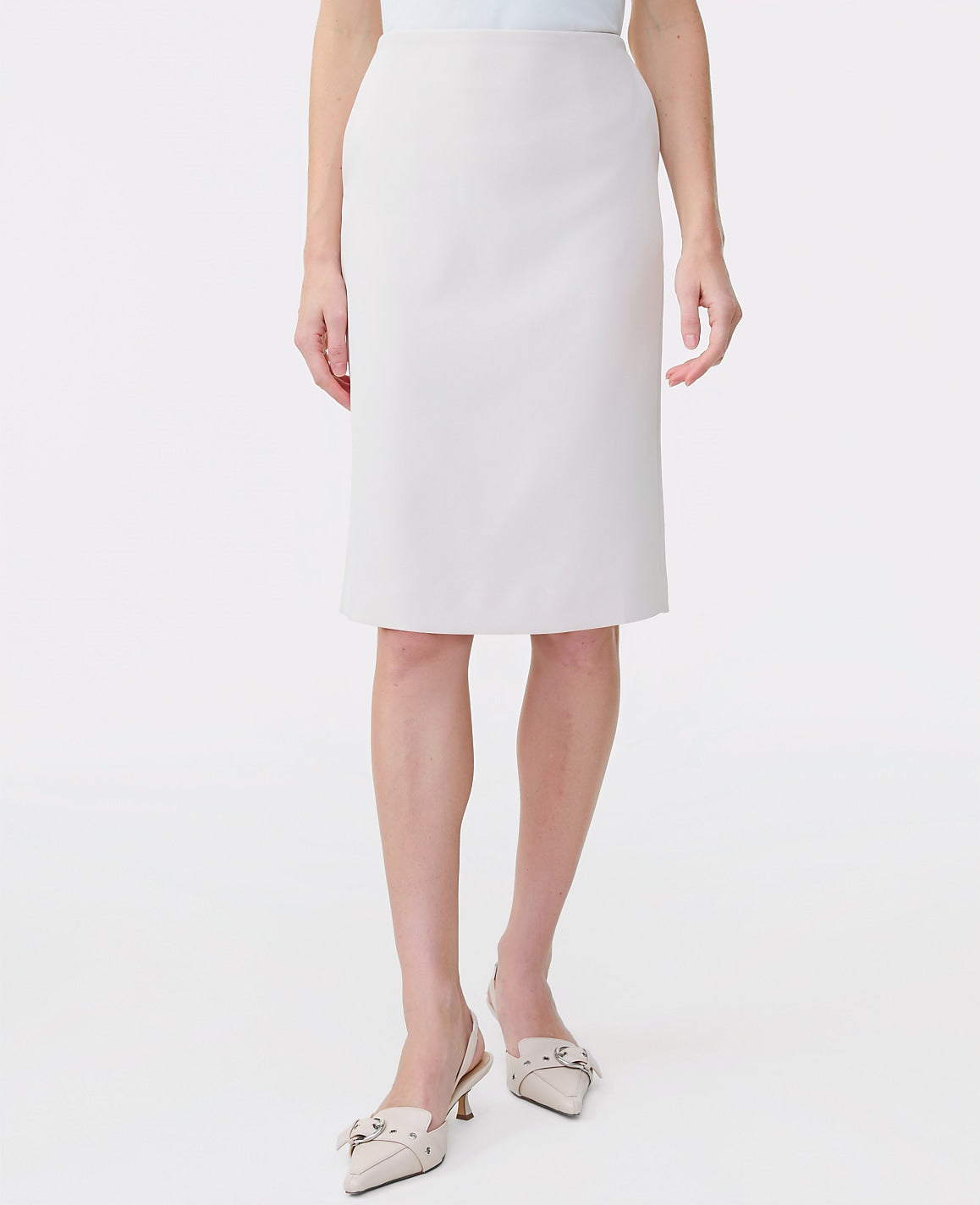 The Pocket Midi Skirt in Fluid Crepe | Ann Taylor