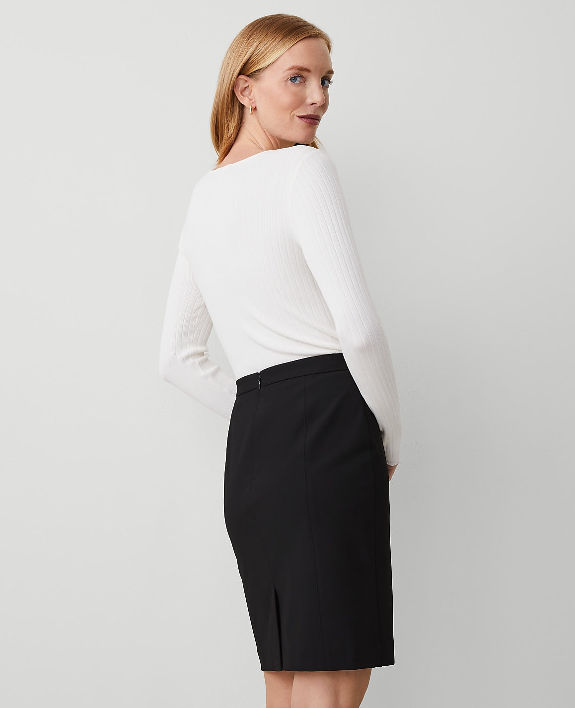Seamed Pencil Skirt in Bi-Stretch | Ann Taylor