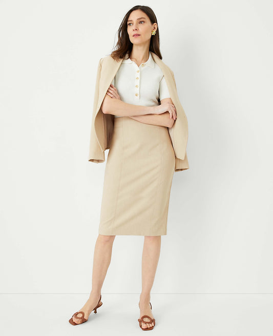 The Seamed Pencil Skirt in Bi-Stretch | Ann Taylor