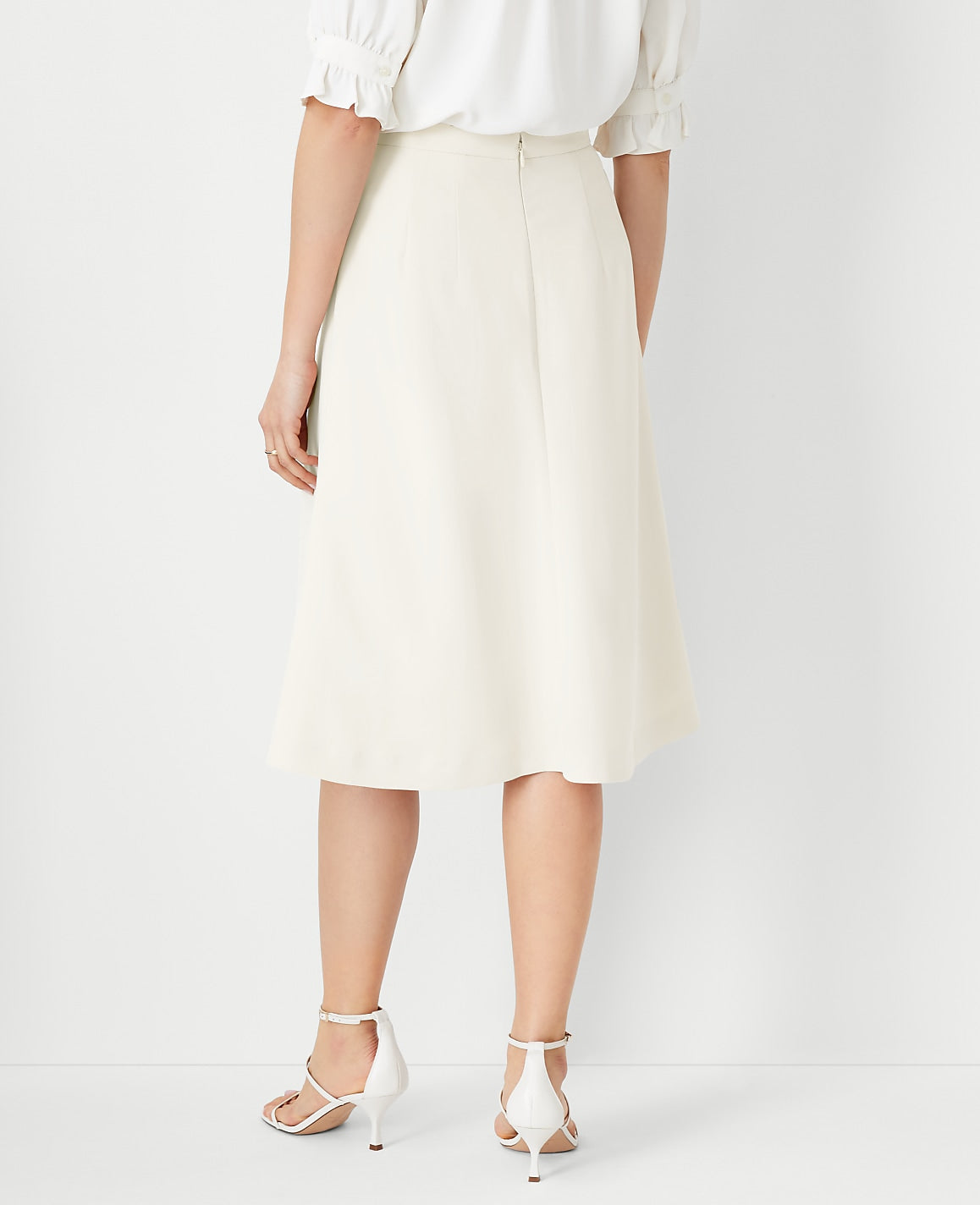 The Flare Skirt in Fluid Crepe | Ann Taylor