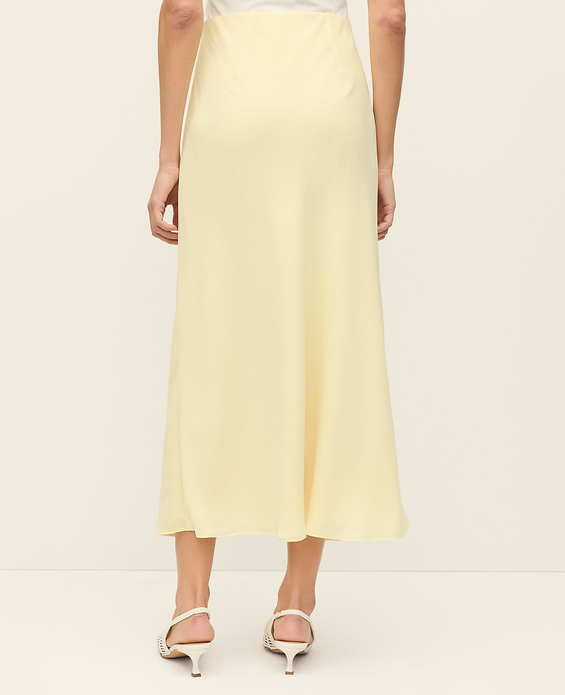 Satin Bias Midi Slip Skirt | Ann Taylor