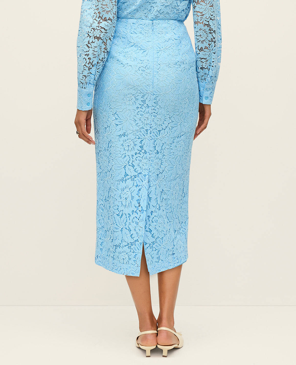 Lace Column Midi Skirt | Ann Taylor