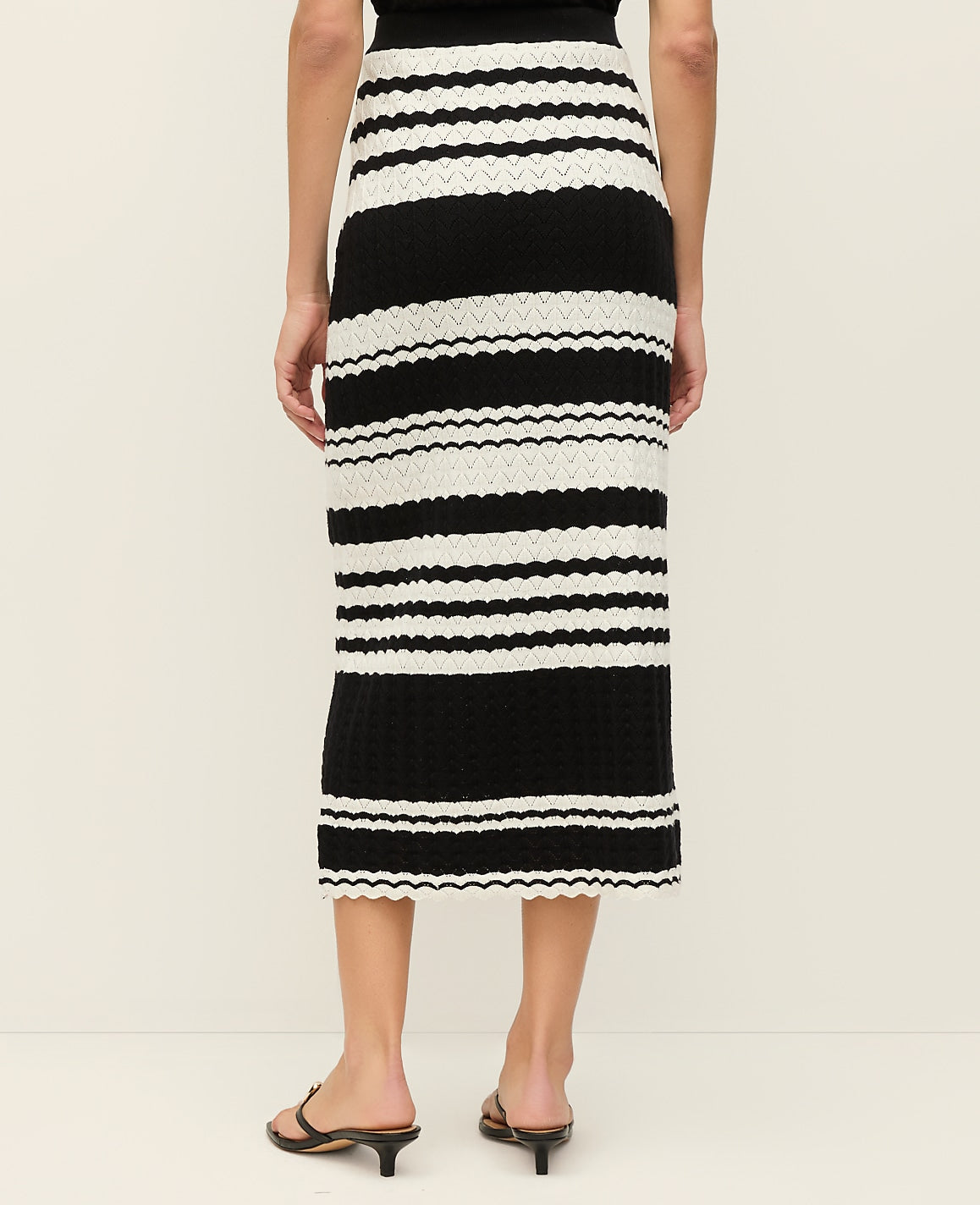 Striped Woven Midi Skirt | Ann Taylor