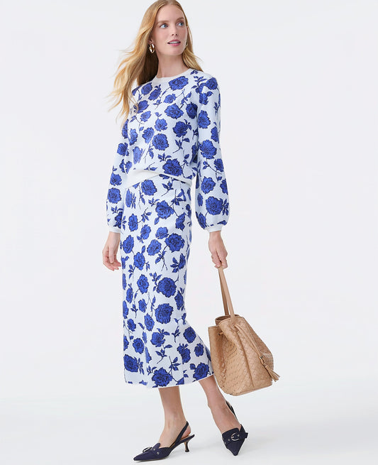 Floral Sweater Pencil Skirt | Ann Taylor