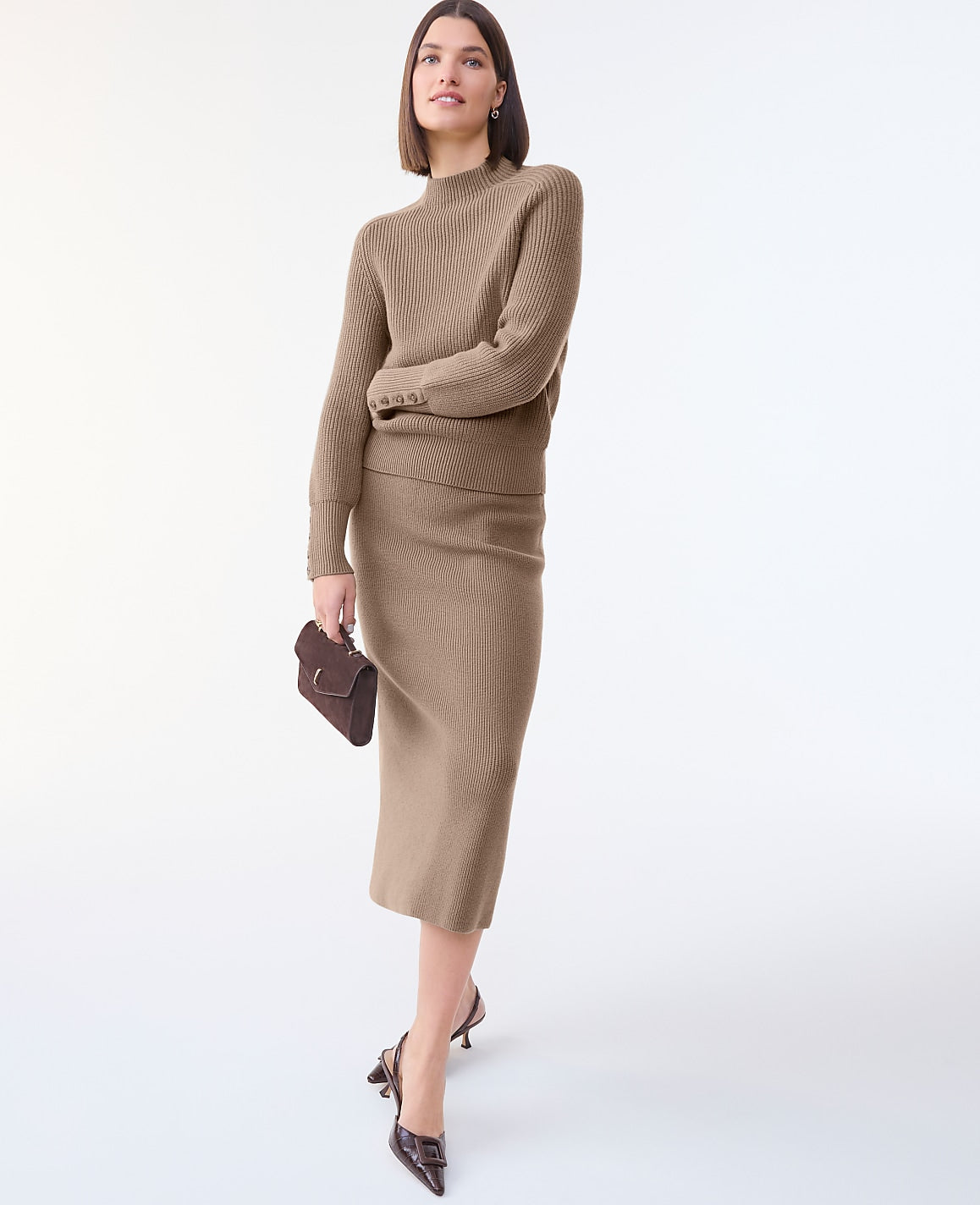 Ribbed Sweater Skirt | Ann Taylor