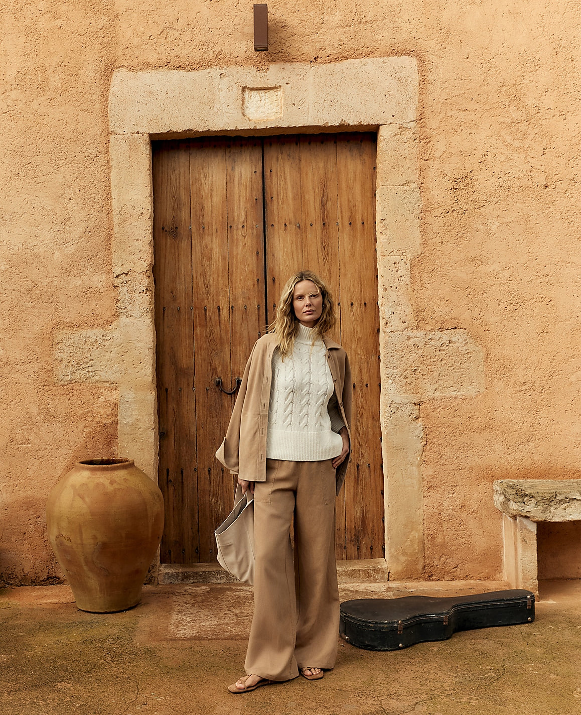 Haven Well Within Linen Blend Dobby Wide Leg Pants | Ann Taylor