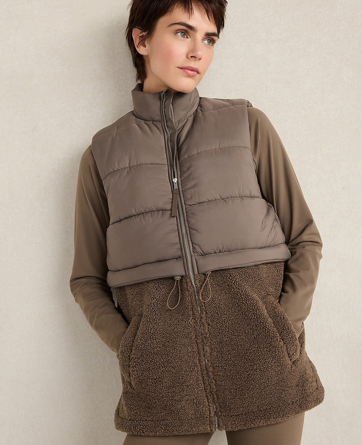 Haven Well Within Sherpa Puffer Vest | Ann Taylor