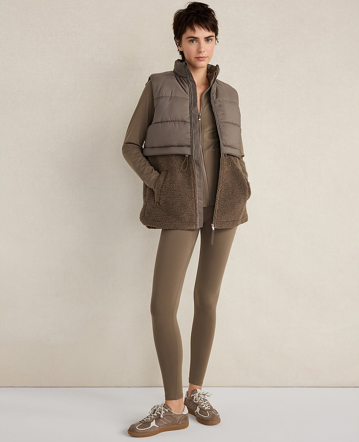 Haven Well Within Sherpa Puffer Vest | Ann Taylor