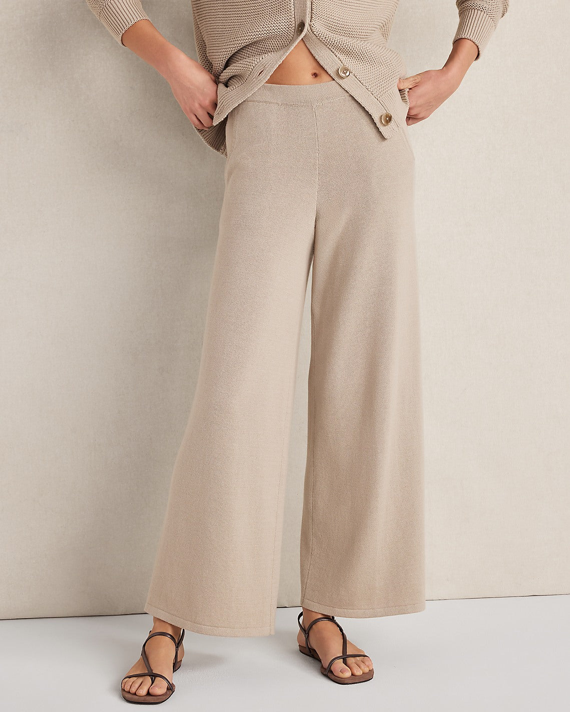 Haven Well Within Organic Cotton Wide Leg Pants | Ann Taylor