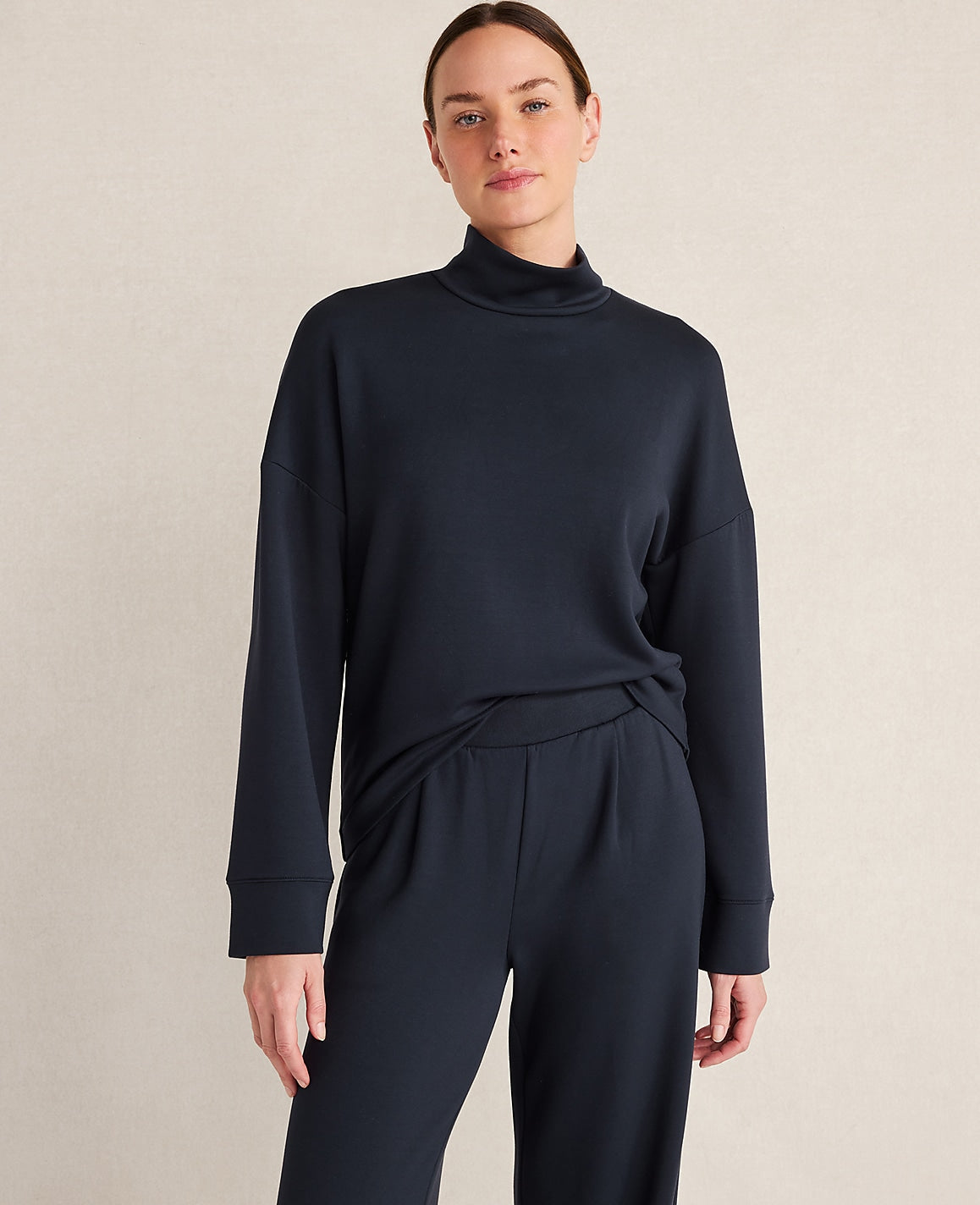 Haven Well Within Soft Knit Mock Neck Top | Ann Taylor