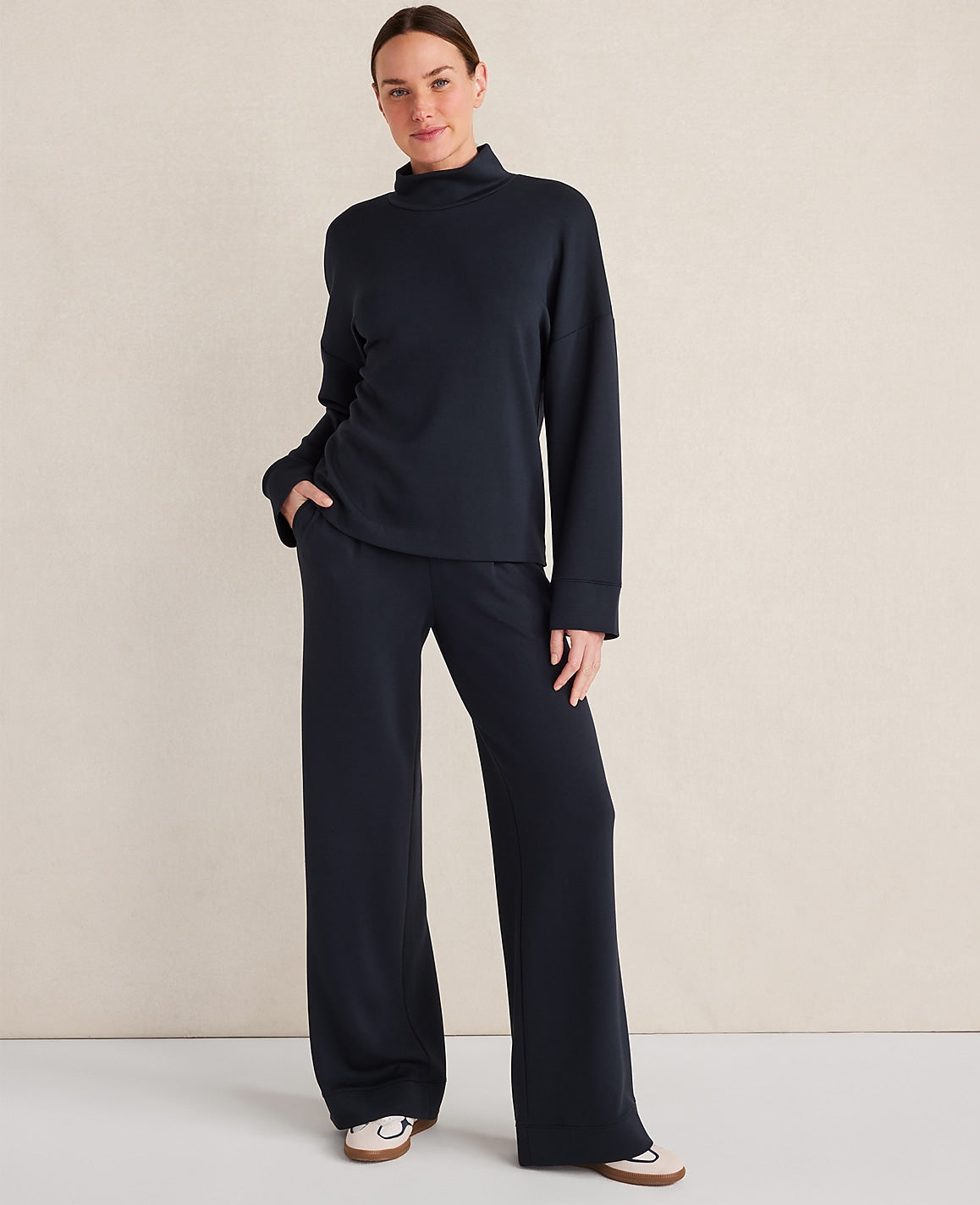 Haven Well Within Soft Knit Mock Neck Top | Ann Taylor