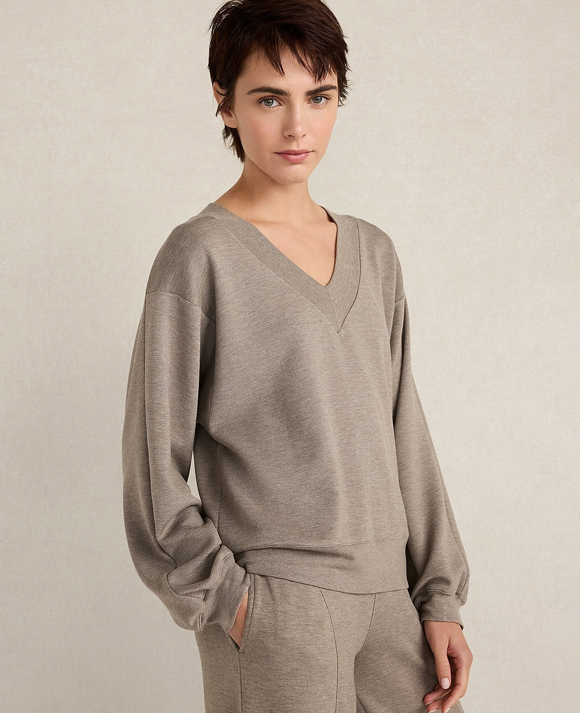 Haven Well Within Soft Knit V-Neck Top | Ann Taylor