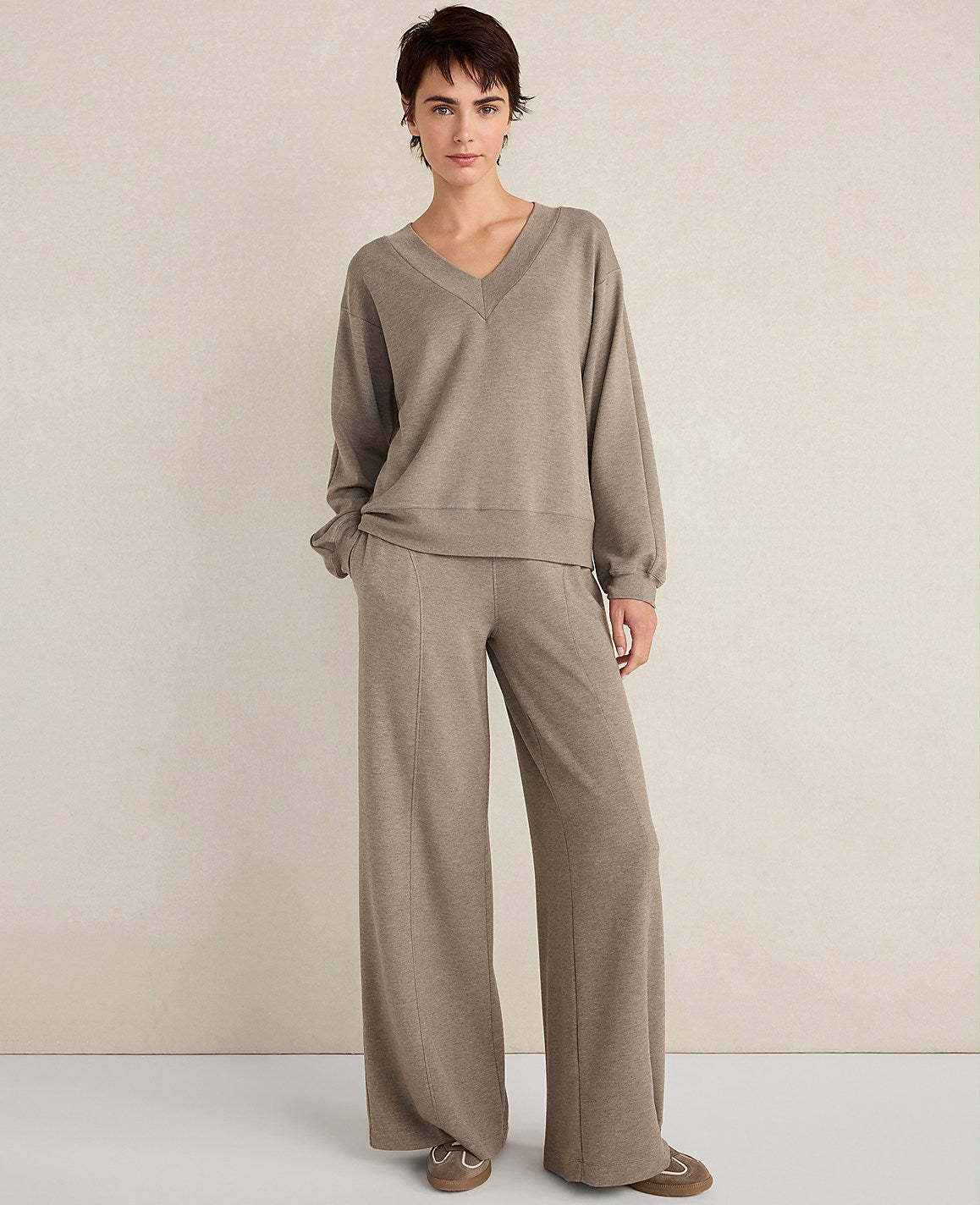 Haven Well Within Soft Knit V-Neck Top | Ann Taylor