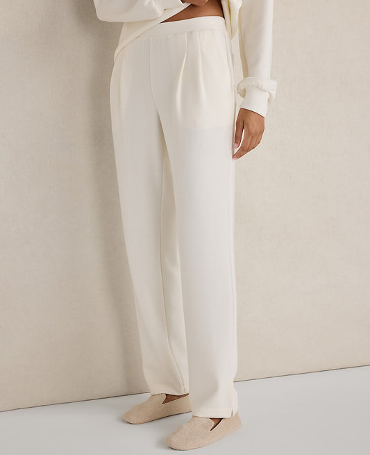 Haven Well Within Double Knit Pleated Pants | Ann Taylor