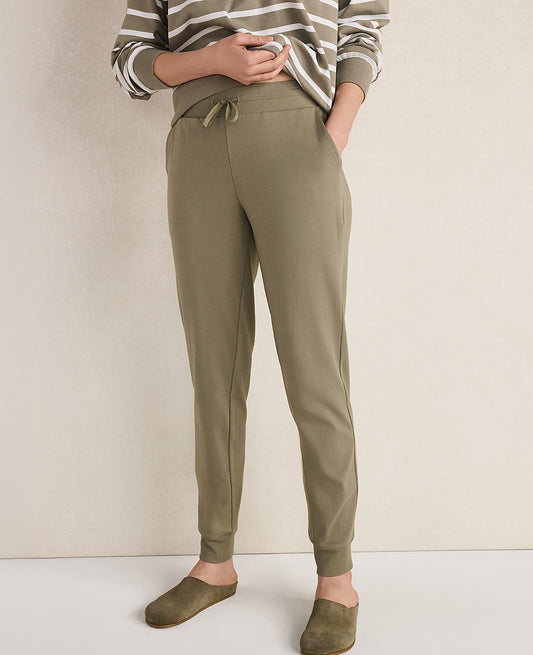 Haven Well Within Organic Cotton Interlock Joggers | Ann Taylor