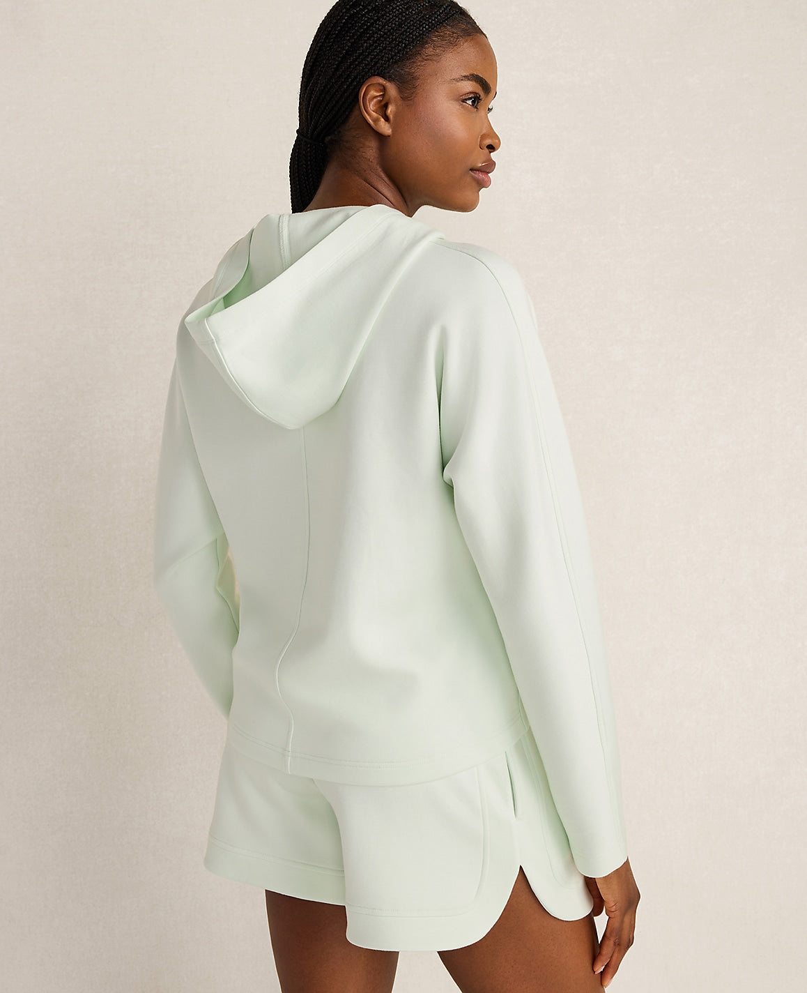 Haven Well Within Soft Knit Pleated Hoodie | Ann Taylor