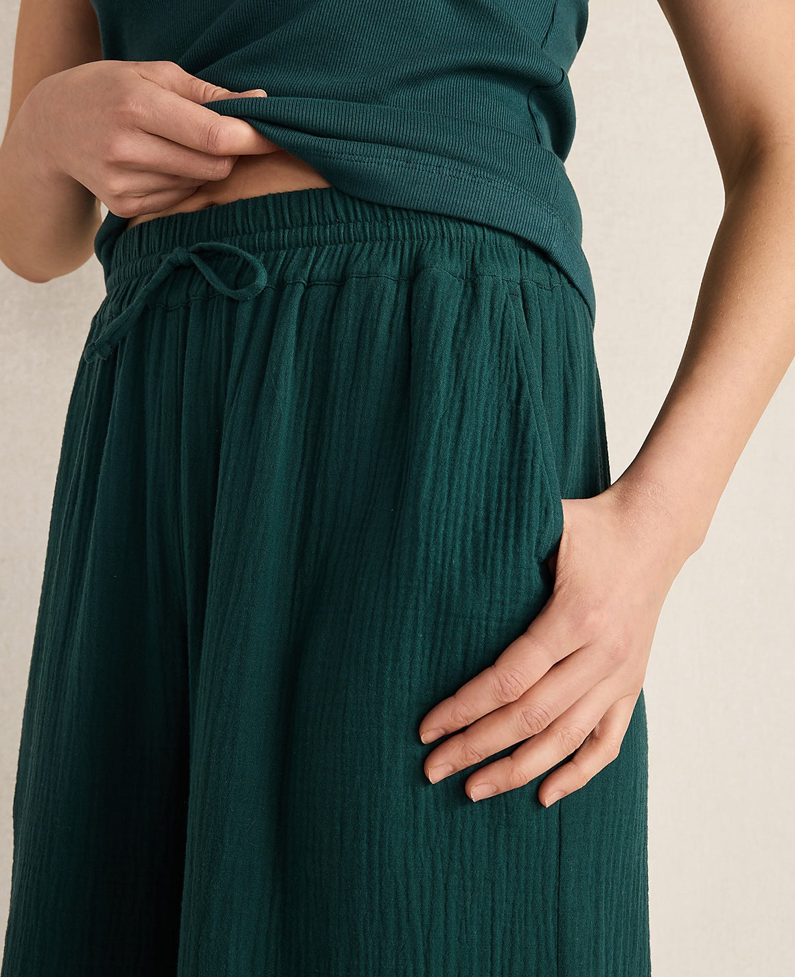Haven Well Within Organic Cotton Gauze Drawstring Pants | Ann Taylor
