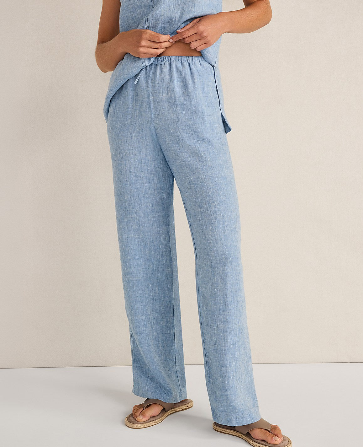 Haven Well Within Linen Slim Pants | Ann Taylor