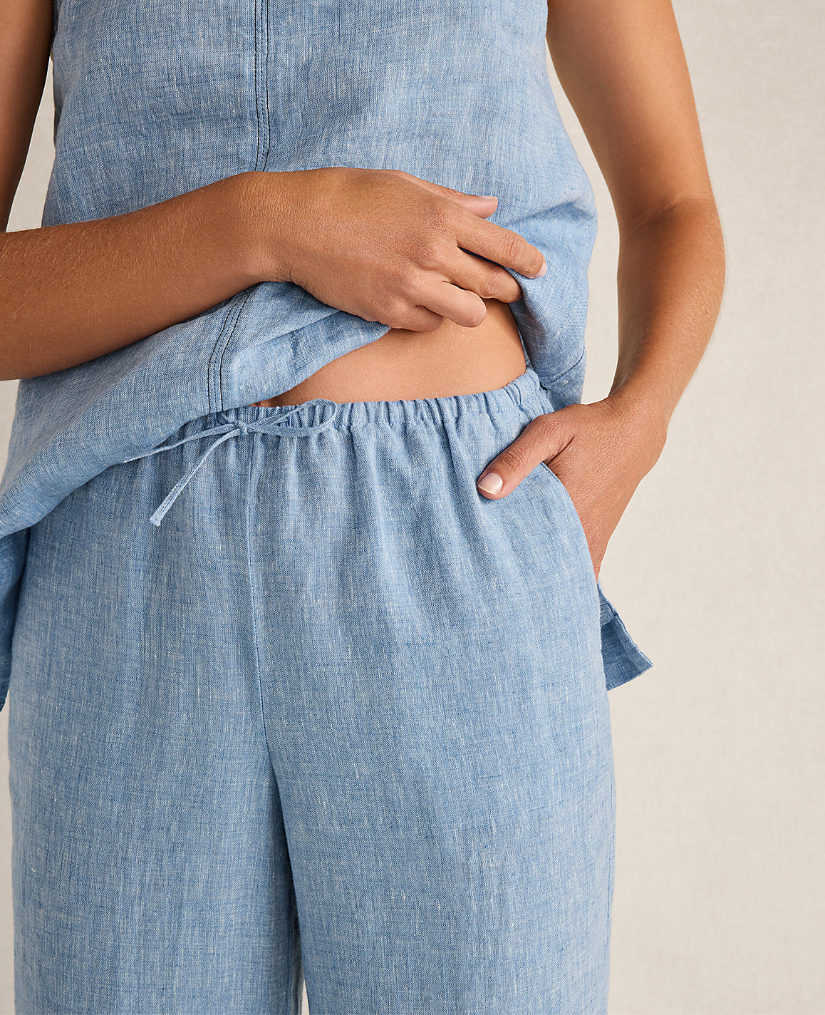 Haven Well Within Linen Slim Pants | Ann Taylor
