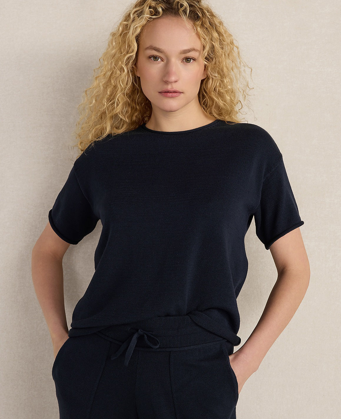 Haven Well Within Cotton Knit Short Sleeve Tee | Ann Taylor