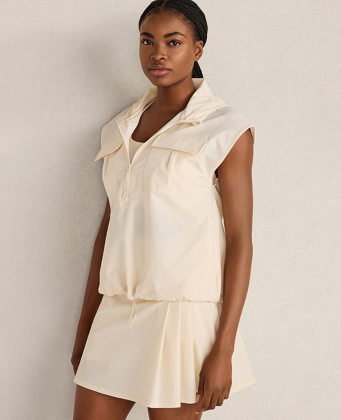 Haven Well Within Woven Nylon Hooded Vest | Ann Taylor