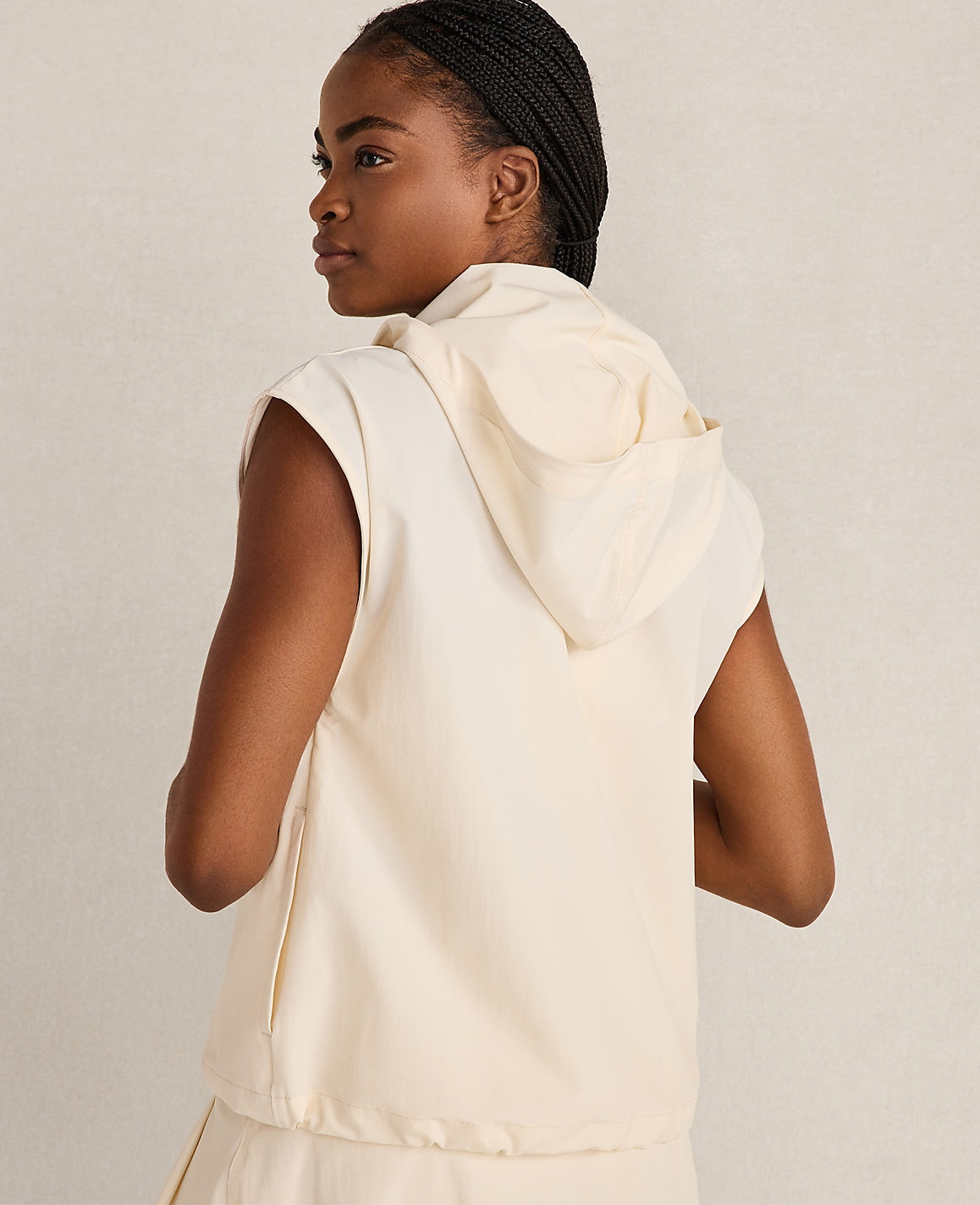 Haven Well Within Woven Nylon Hooded Vest | Ann Taylor