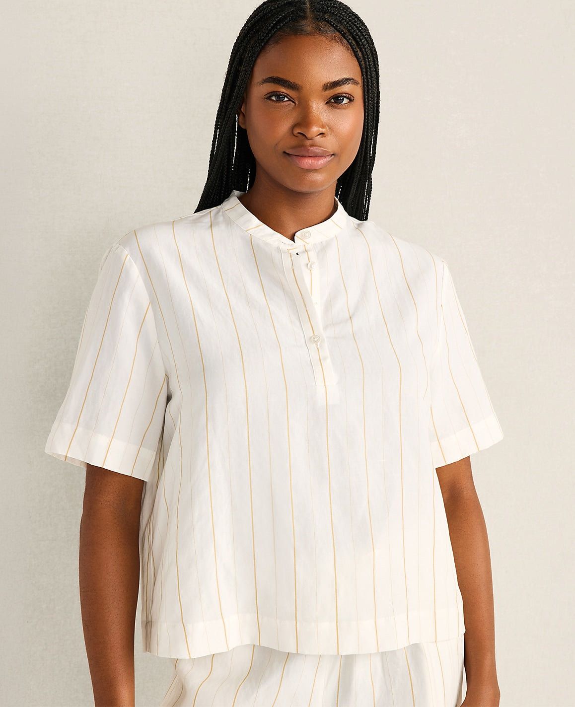 Haven Well Within Silky Linen Blend Top | Ann Taylor