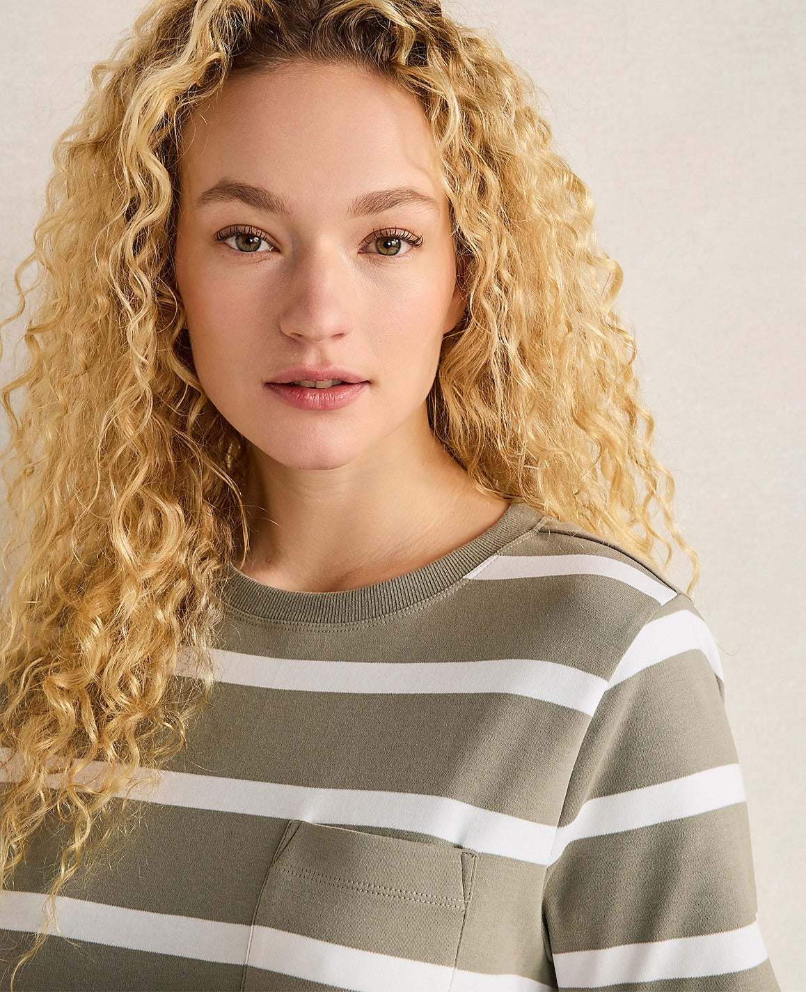Haven Well Within Organic Cotton Interlock Striped Short Sleeve Dress | Ann Taylor